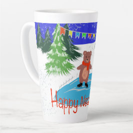 Funny bear Skaten Milchtasse