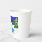 Funny bear Skaten Pappbecher (Links)