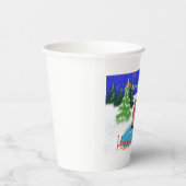 Funny bear Skaten Pappbecher (Rechts)