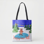 Funny bear Skaten Tasche (Vorderseite)