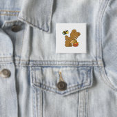 Funny Bear Sneaking Honey Button (Beispiel)