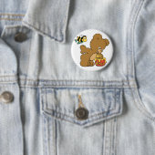 Funny Bear Sneaking Honey Button (Beispiel)