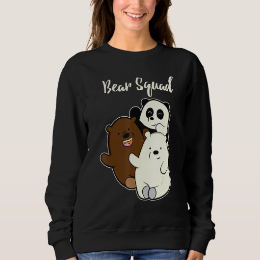 Funny Bear Squad für Grizzy Panda Bär Sweatshirt (Vorderseite)