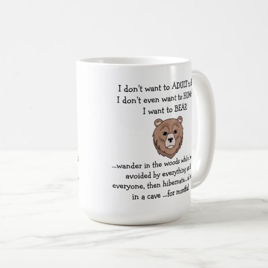 Funny Bear Tasse (VorderseiteRechts)