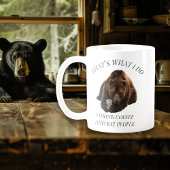 Funny Bear trinken Coffee Sprichwort Kaffeetasse