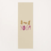 Funny Bear Yoga Posen Yogamatte (Vorderseite)