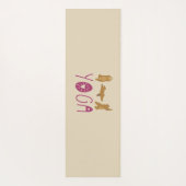 Funny Bear Yoga Posen Yogamatte (Rückseite)