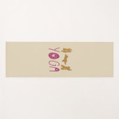 Funny Bear Yoga Posen Yogamatte (Vorderseite (Horizontal))