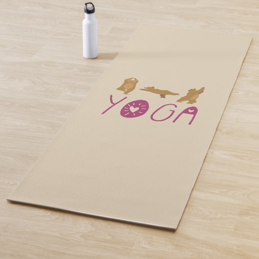 Funny Bear Yoga Posen Yogamatte (Beispiel)