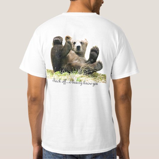 Funny Bear zitiert T - Shirt (Rückseite)