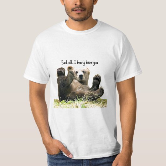 Funny Bear zitiert T - Shirt (Vorderseite)