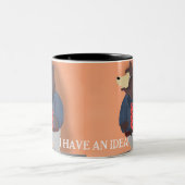 Funny Bear Zweifarbige Tasse (Mittel)