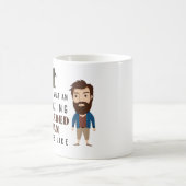 Funny BEARARD MAN Karikatur TASSE - Vater Husband (Mittel)