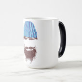 Funny Beard & Beanie Tasse - Neuartiger Kaffee Cup (VorderseiteRechts)