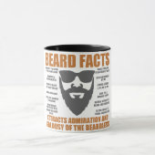 Funny Beard Fakten Tasse (Zentrum)