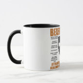 Funny Beard Fakten Tasse (Links)