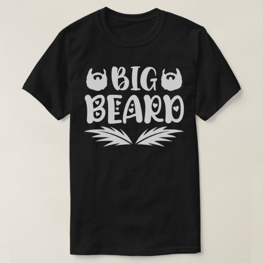 Funny Beard Geschenke für Männer Big Beard Classic T-Shirt (Design vorne)