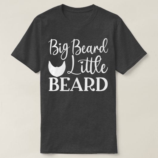 Funny Beard Geschenke für Männer Big Beard Little T-Shirt (Design vorne)