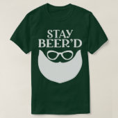Funny Beard Geschenke für Männer Bleibe Bier T-Shirt (Design vorne)