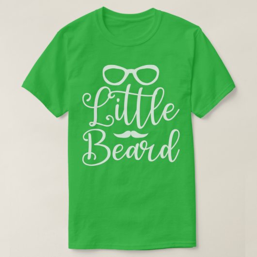 Funny Beard Geschenke für Männer Little Beard T-Shirt (Design vorne)