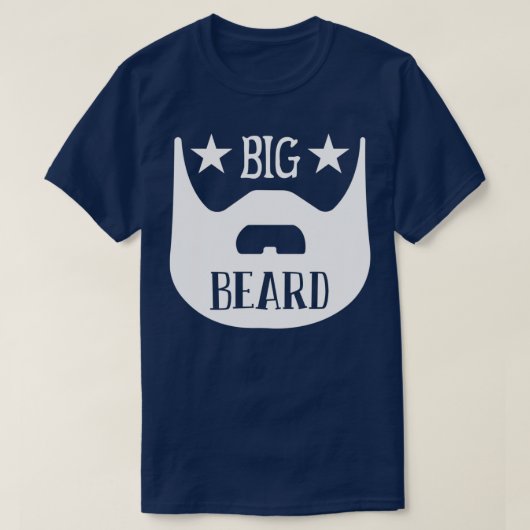 Funny Beard gibt Big Beard Classic Thirt T-Shirt (Design vorne)