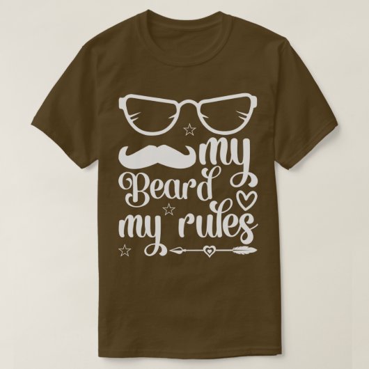 Funny Beard Gifts My Beard My Rules Classic TShirt (Design vorne)