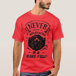 Funny Beard Hipster Men Lettering Typografie 33 T-Shirt