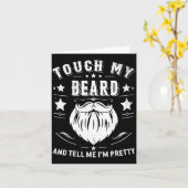 Funny Beard Quote Gift For Bearded Men Dad And Hus Karte (Gelbe Blume)