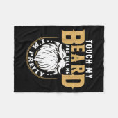 Funny Beard Quote Gift For Bearded Men Husband Or Fleecedecke (Vorderseite (Horizontal))