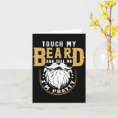 Funny Beard Quote Gift For Bearded Men Husband Or Karte (Gelbe Blume)