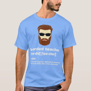 Funny Beard Teacher Shirt Lehrer Wertschätzung Gif