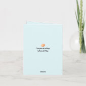 Funny Bearded Chicken Head Close-Up  Karte (Rückseite)