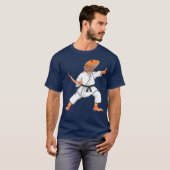 Funny Bearded Drachen tun Karate Samurai Ninja T-Shirt (Vorne ganz)