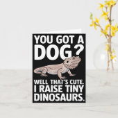 Funny Bearded Dragon Art For Men Women Bearded Dra Karte (Gelbe Blume)