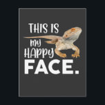 Funny Bearded Dragon Face Animal Spaß Postkarte<br><div class="desc">Reptile Lover Geschenk für Lizard Fans. Funny Bartded Dragon Face Animal Spaß.</div>