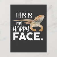 Funny Bearded Dragon Face Animal Spaß