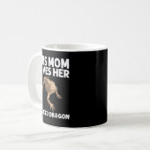 Funny Bearded Dragon Gift für Mama Frauen Lizard H Kaffeetasse (Vorderseite Links)