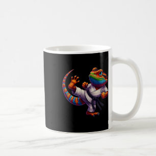 Funny Bearded Dragon High Kick Karate Samurai Ninj Kaffeetasse