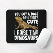 Funny Bearded Dragon Shirt For Men Women Lizard Lo Mousepad (Mit Mouse)