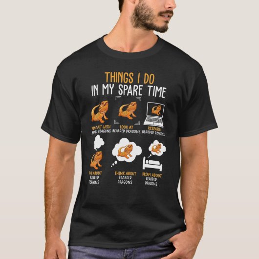 Funny Bearded Dragon Shirts Lizard Shirt Bearded D (Vorderseite)