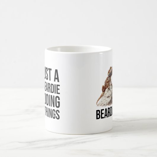 Funny Bearded Dragon Zitat Kaffeetasse (Mittel)