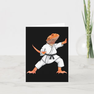 Funny Bearded Dragons Doing Karate Samurai Ninja L Karte