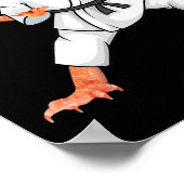 Funny Bearded Dragons Doing Karate Samurai Ninja L Poster (Ecke)