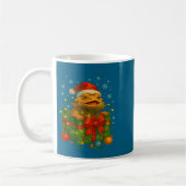 Funny Bearded Dragons Santa Christmas Tree Lights Kaffeetasse (Links)