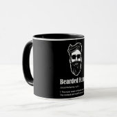 Funny Bearded Funcle Definition Tasse (Vorderseite Links)