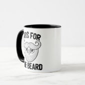 Funny Bearded Halloween Tasse (Vorderseite Links)