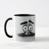 Funny Bearded Man Tasse (Links)