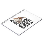 Funny Beardie Bartded Dragon Zitat Notizblock (Linke Seite)