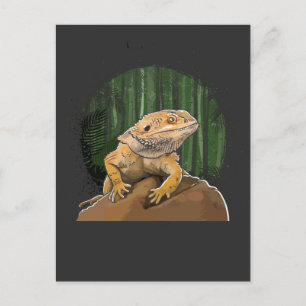 Funny Beargon Reptile Animal Lover Postkarte