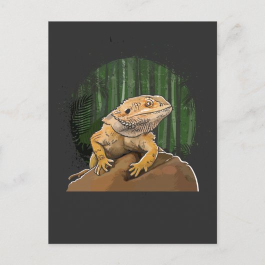Funny Beargon Reptile Animal Lover Postkarte (Vorderseite)